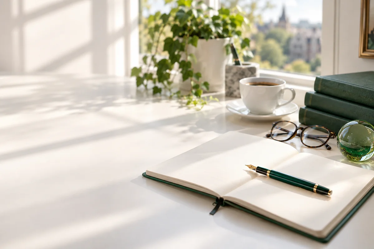 CAQA Insights | CAQA Updates A notebook and pen sit on a windowsill, representing CAQA insights and Australian VET news.