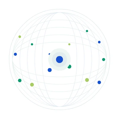 A spherical diagram visualizes concepts related to the vet sector.